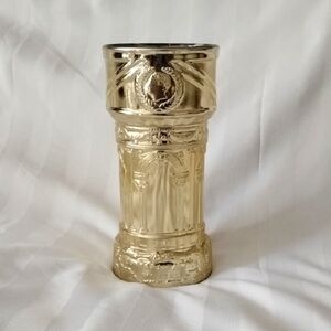 Caesars Palace VTG Las Vegas 1980's Luminarc Gold Glass Goblet 7.75"
